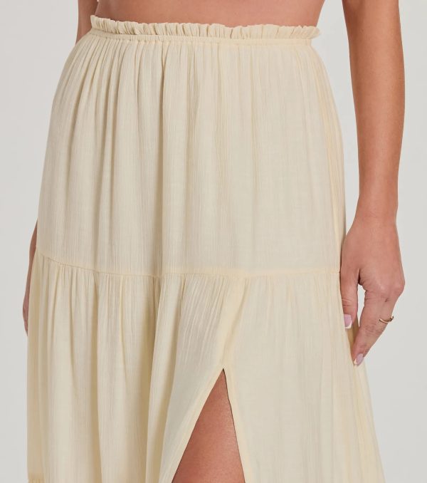 Romance For Two High Rise Slit Maxi Skirt - Image 3