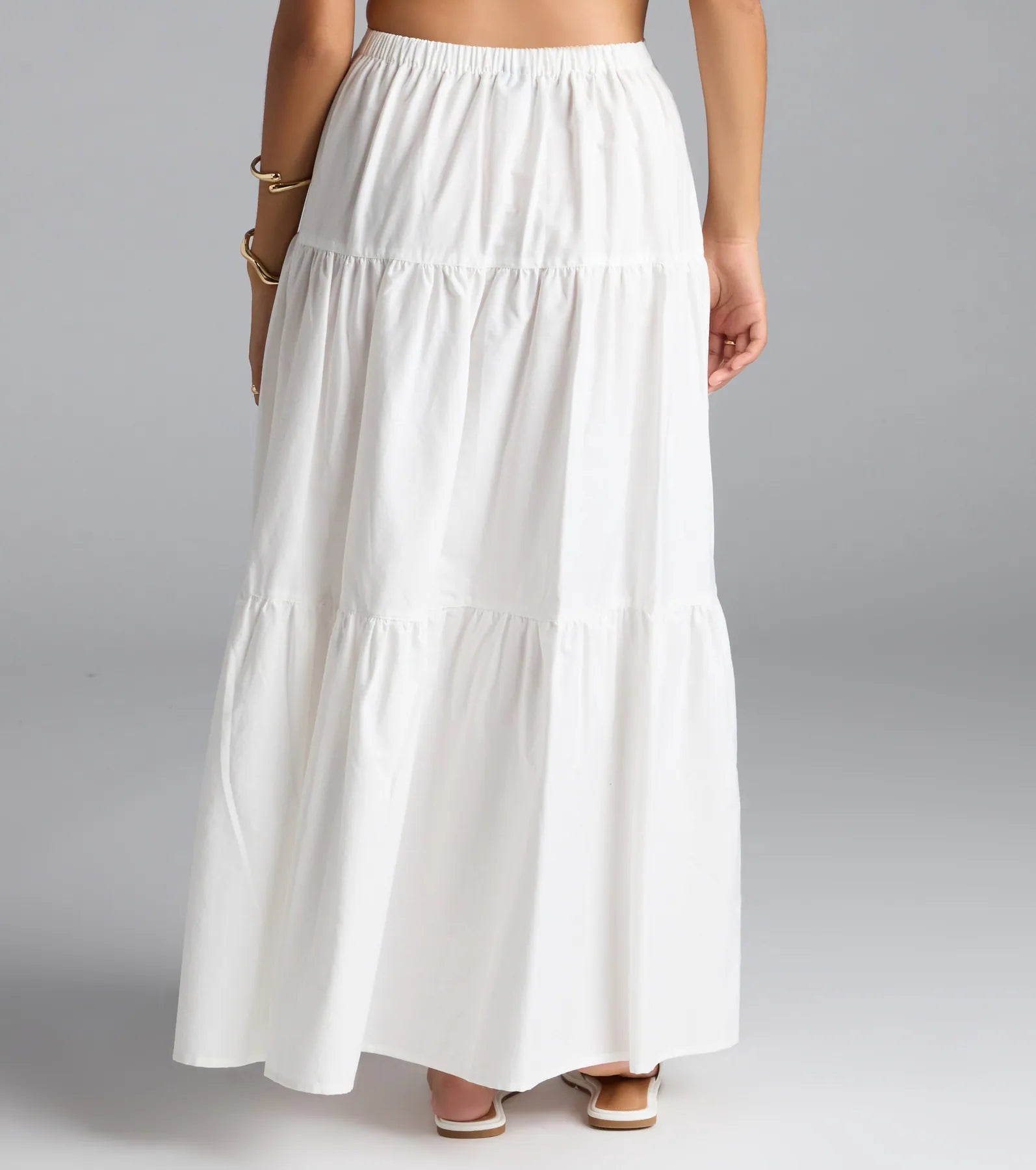 Breezy Babe High-Rise Slit Maxi Skirt - Image 3