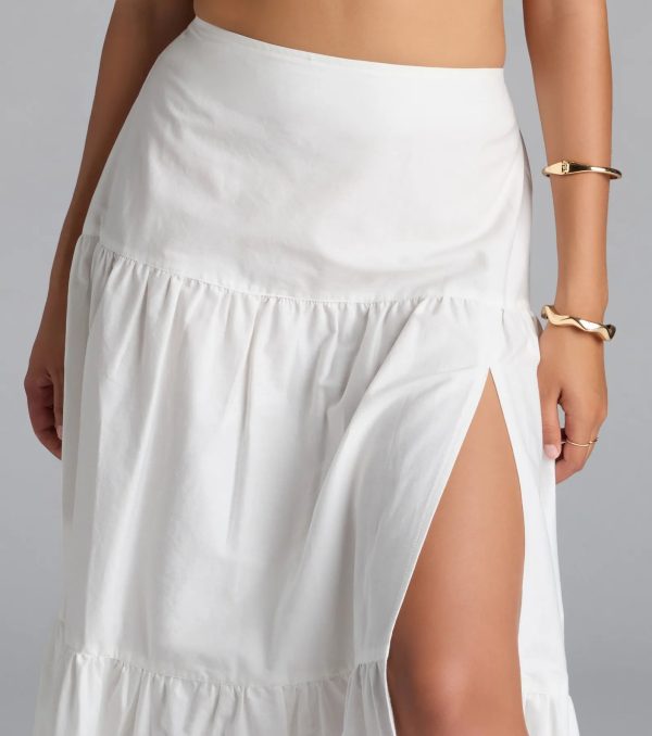 Breezy Babe High-Rise Slit Maxi Skirt - Image 4
