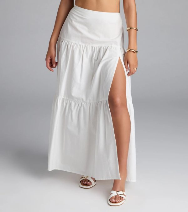 Breezy Babe High-Rise Slit Maxi Skirt - Image 5