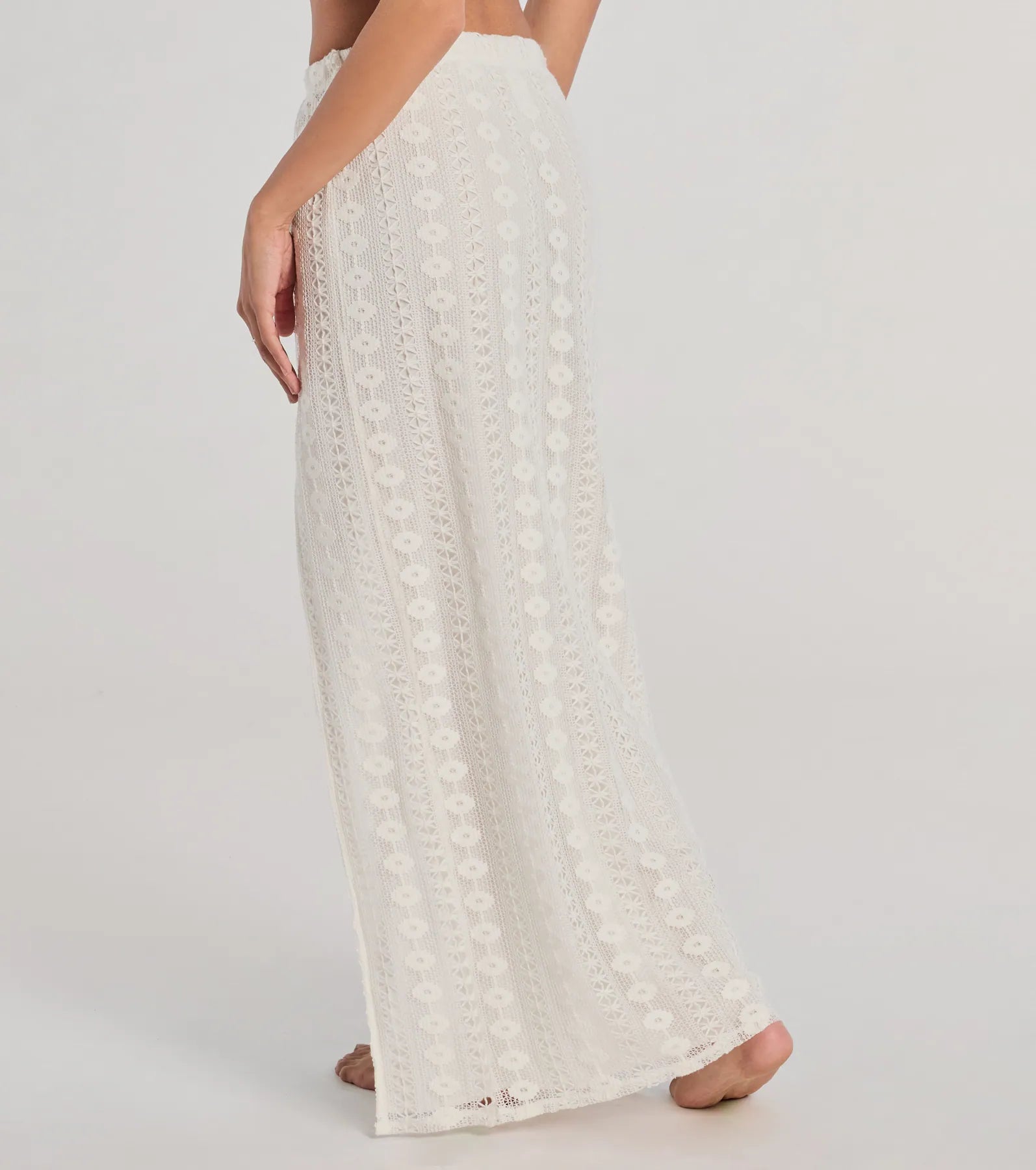 Vacay Ready High Rise Crochet Maxi Skirt - Image 2