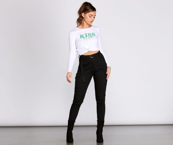 Cutie In Charge Cargo Joggers - Image 3