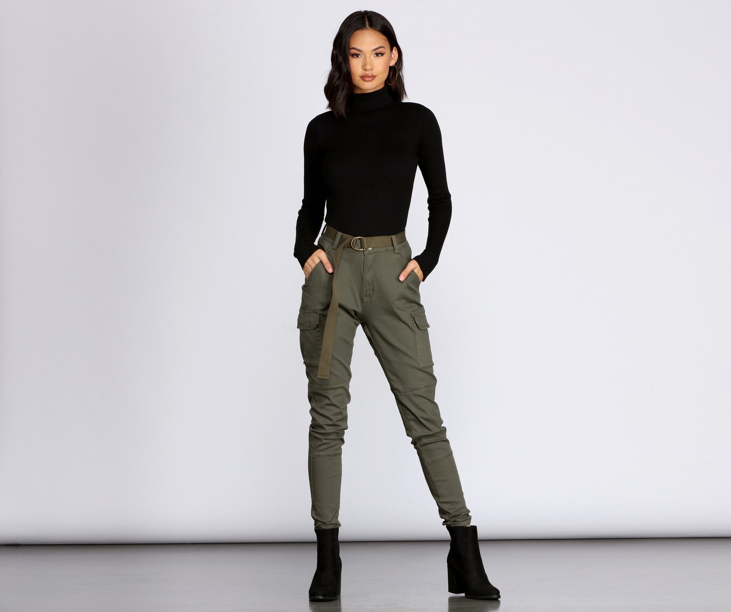 Cutie In Charge Cargo Joggers - Image 5