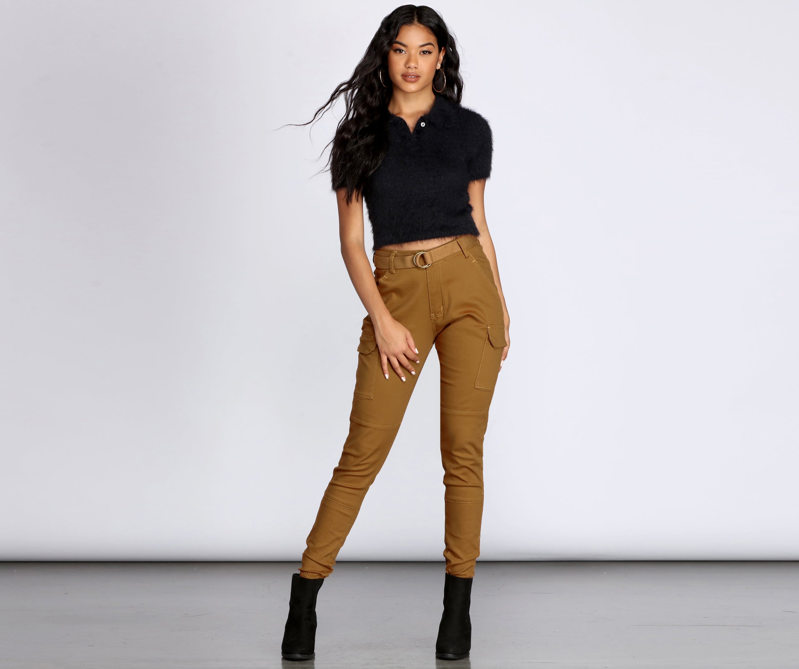 Cutie In Charge Cargo Joggers - Image 12