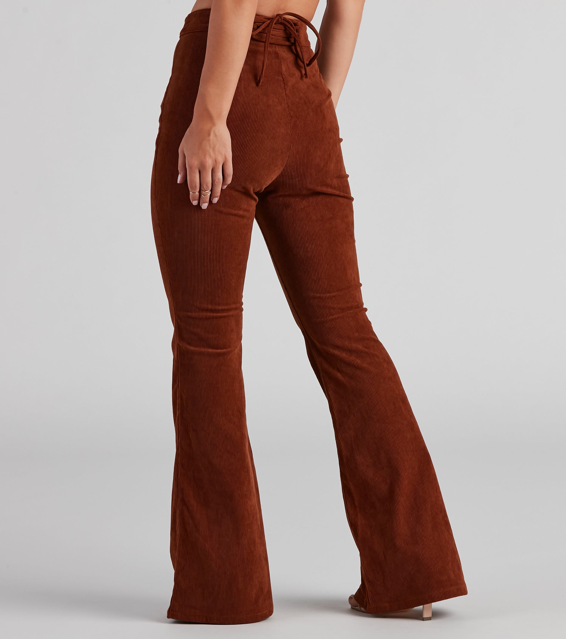 Break The Record Corduroy Flare Pants - Image 3