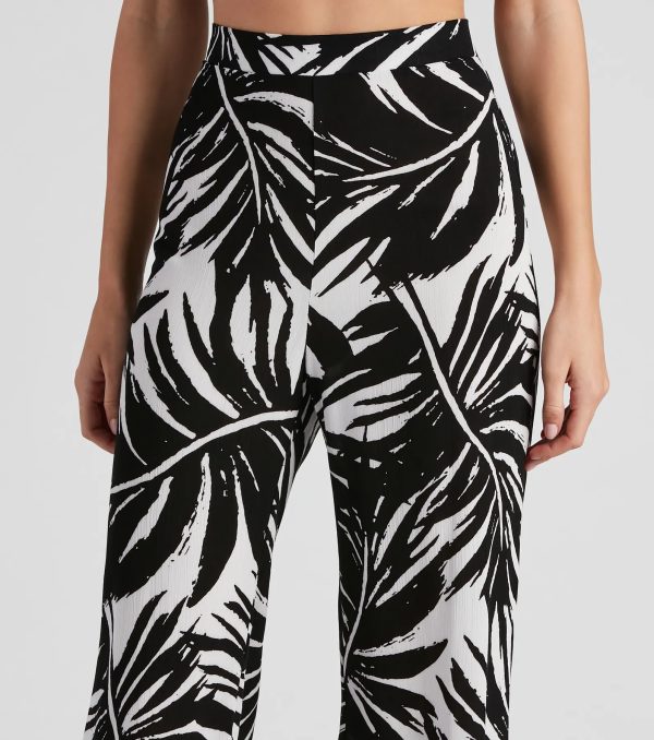 Sandy Beaches Palm Wide-Leg Pants - Image 4