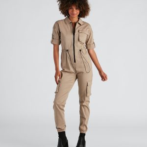 Next Stop Utility Jogger Jumpsuit