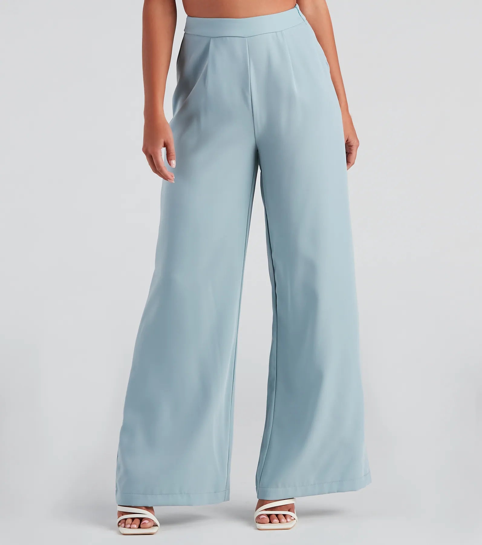 Structured And Chic Wide-Leg Pants - Image 2