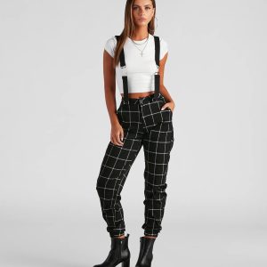 Gone Off The Grid Plaid Joggers