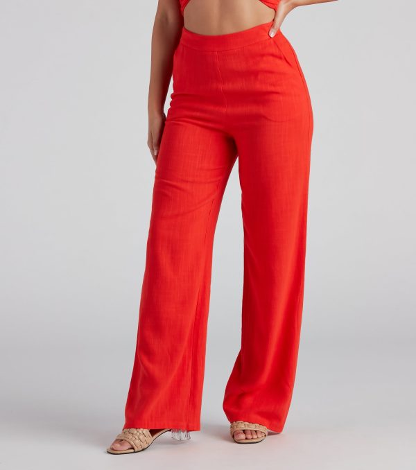 Worth It Linen Wide-Leg Pants - Image 2
