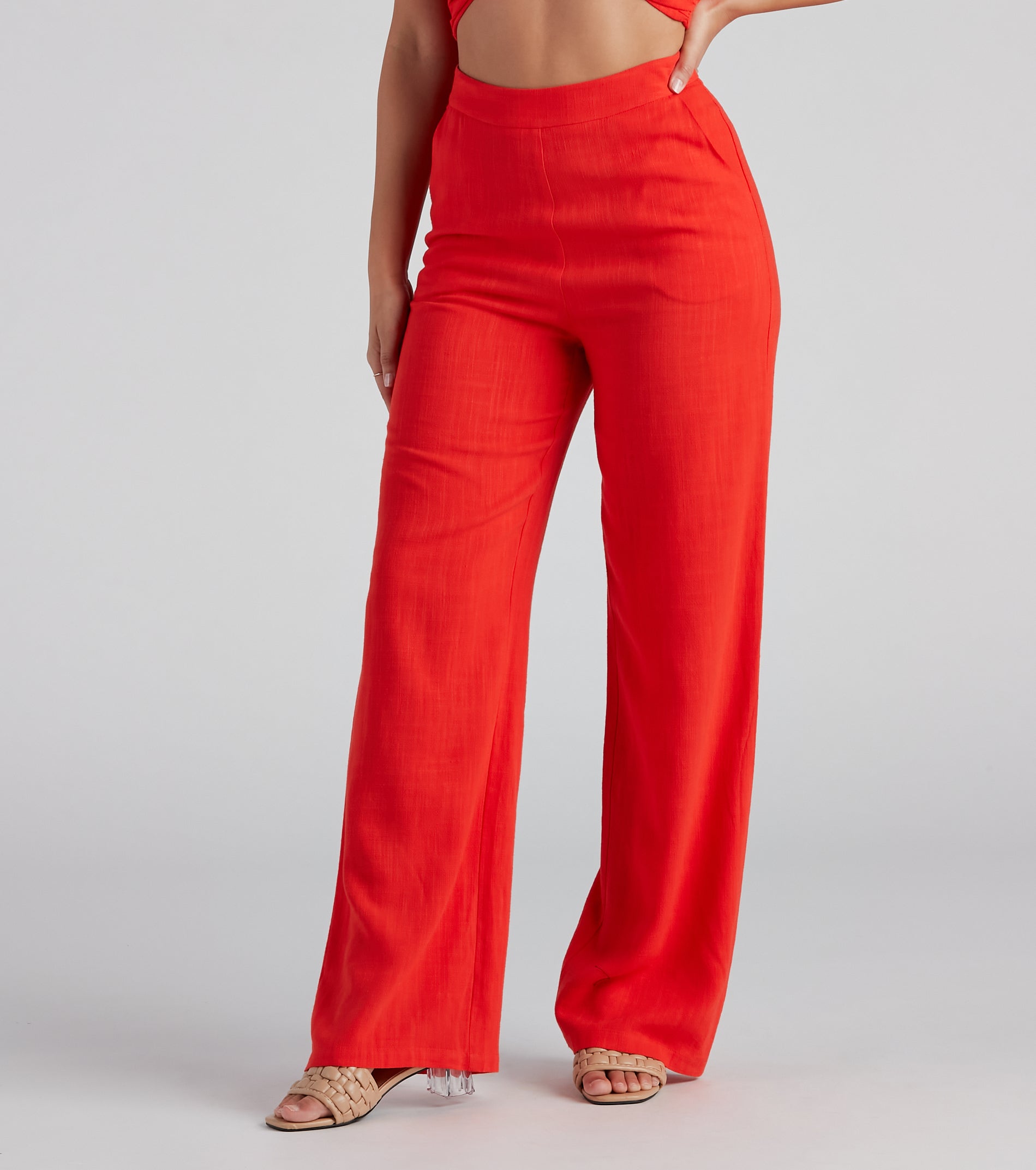 Worth It Linen Wide-Leg Pants - Image 2