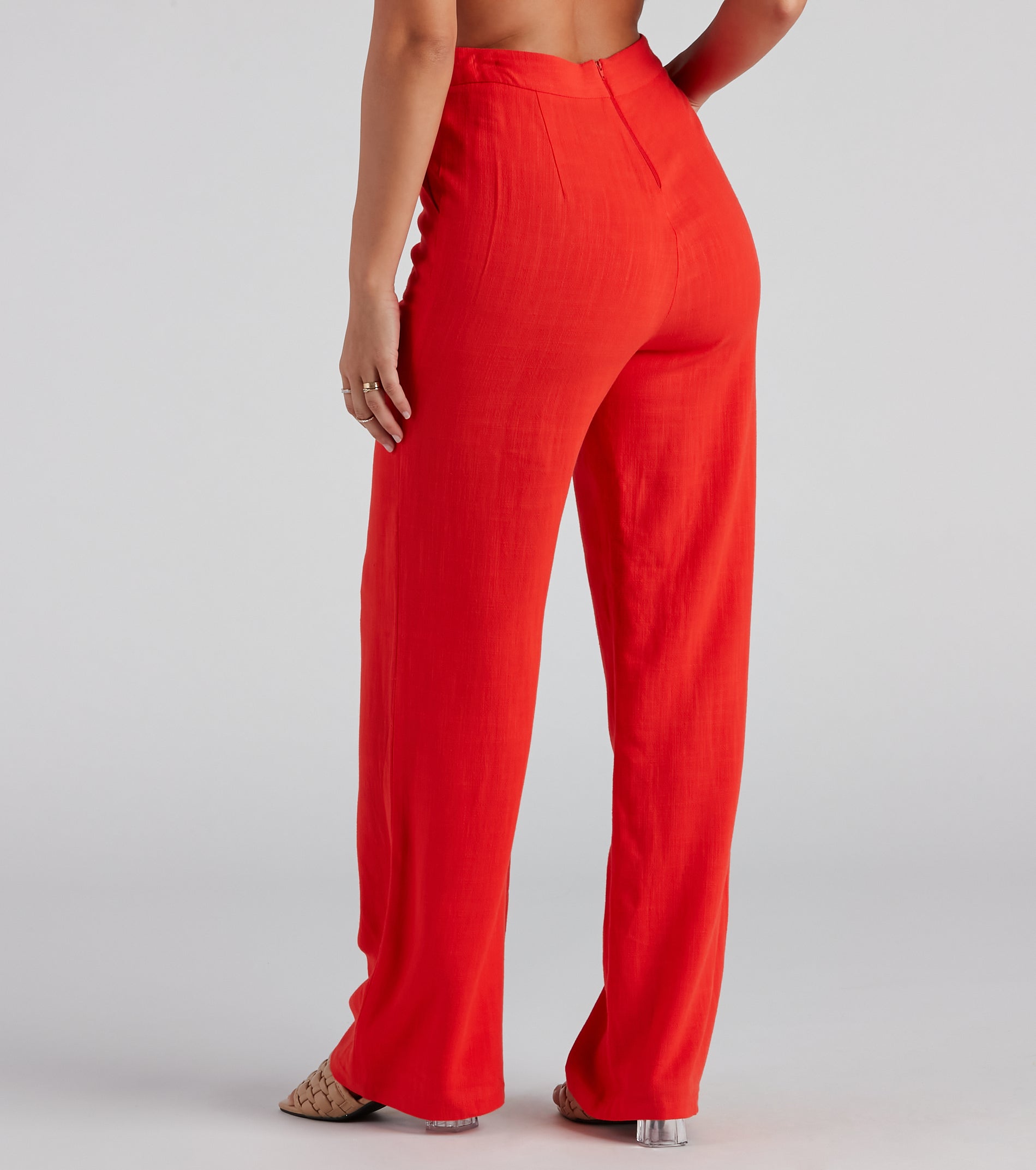 Worth It Linen Wide-Leg Pants - Image 3
