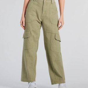 Casual Mood Wide-Leg Cargo Pants