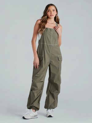 Effortless Done-In-One Parachute Cargo Overalls