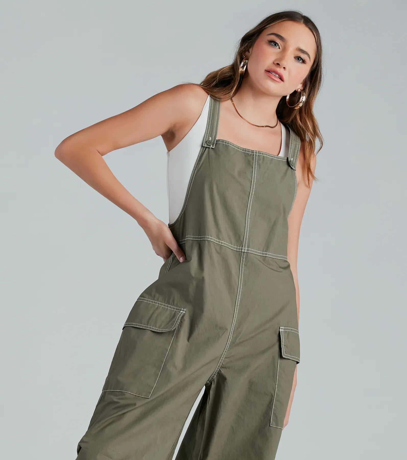 Effortless Done-In-One Parachute Cargo Overalls - Image 4