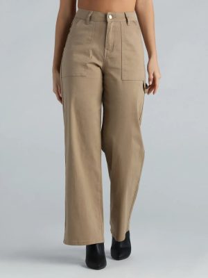 High-Rise Wide-Leg Carpenter Pants