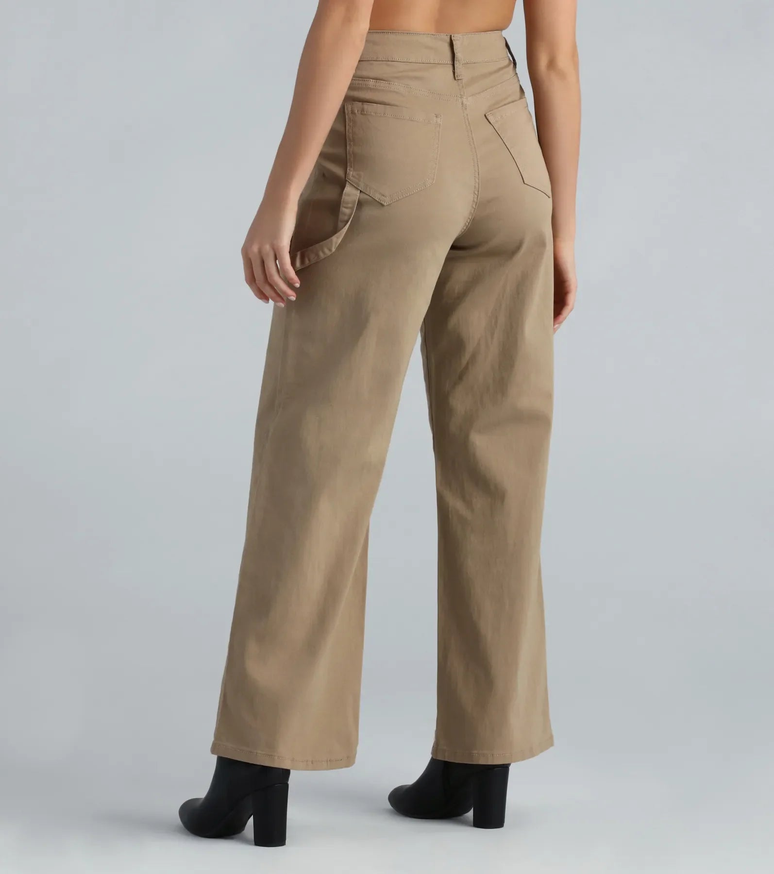 High-Rise Wide-Leg Carpenter Pants - Image 3