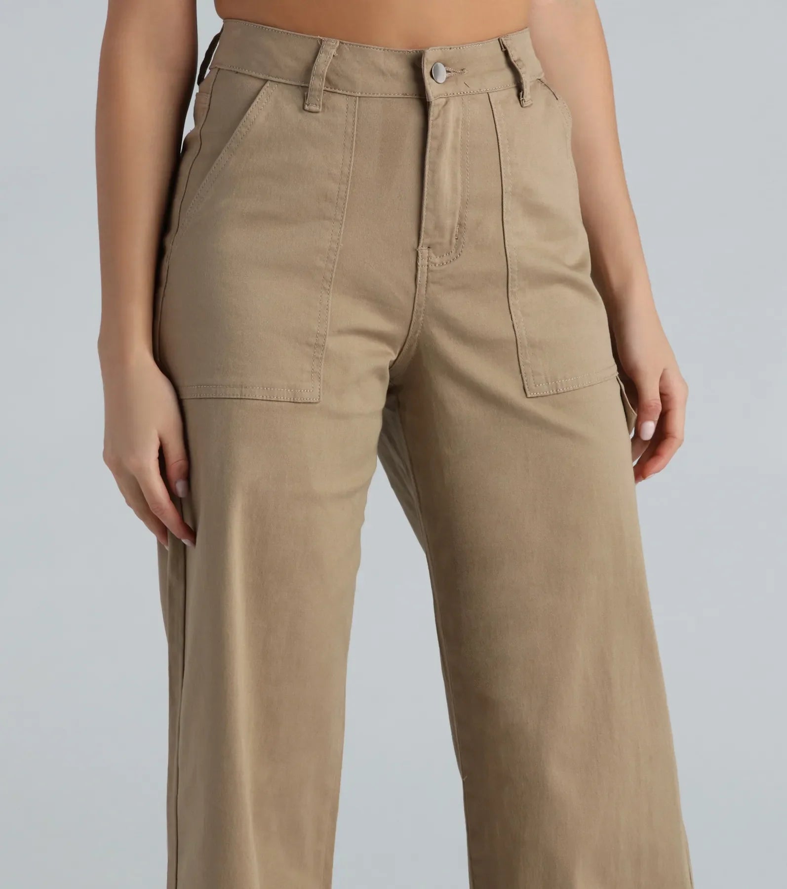 High-Rise Wide-Leg Carpenter Pants - Image 4