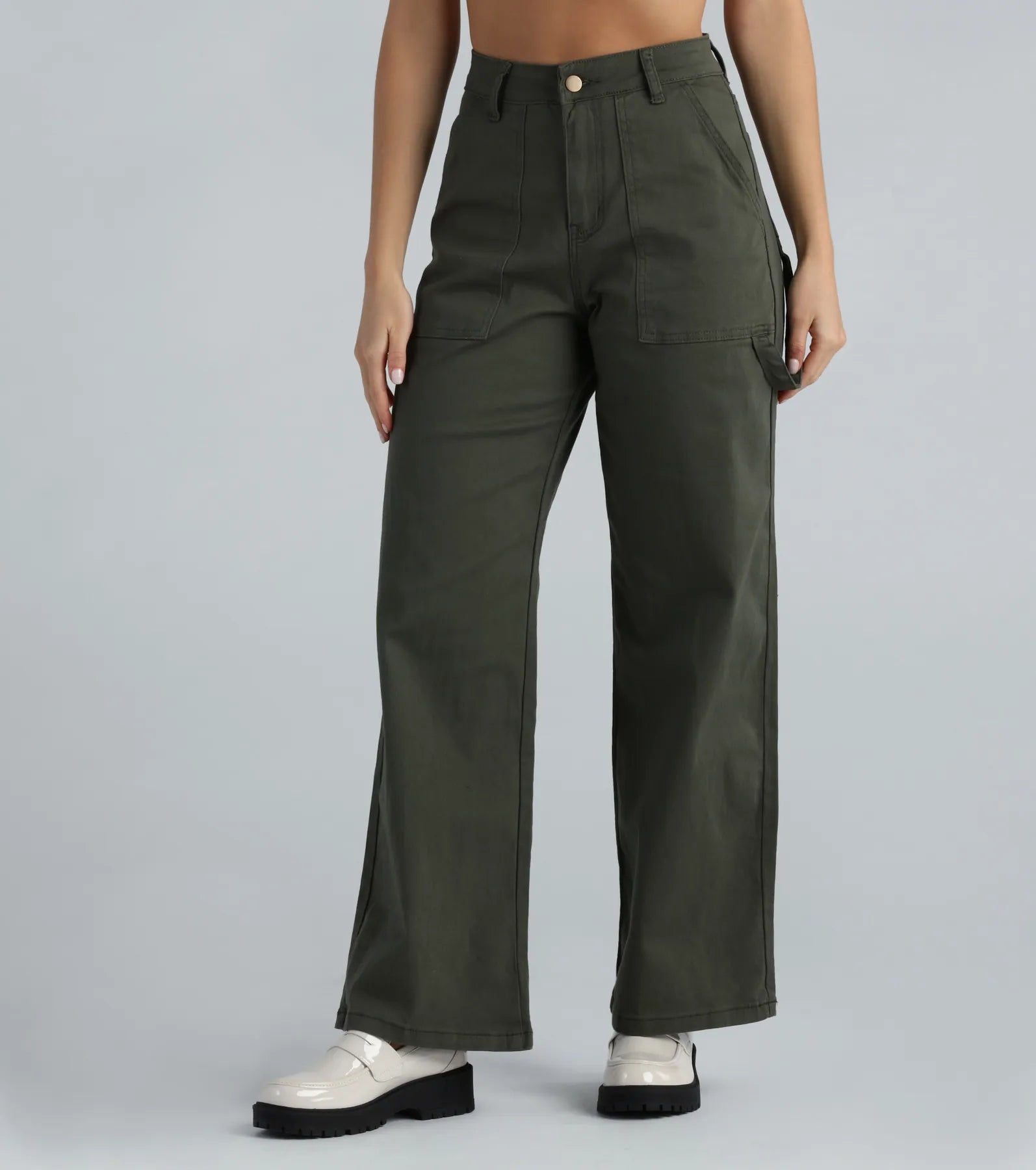 High-Rise Wide-Leg Carpenter Pants - Image 5