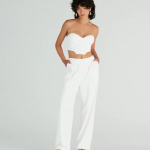Trendy Treasure Linen Wide-Leg Pants