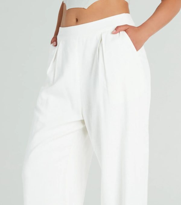 Trendy Treasure Linen Wide-Leg Pants - Image 4