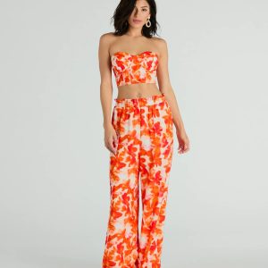 Make Some Noise Printed Palazzo Pants