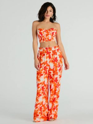 Make Some Noise Printed Palazzo Pants