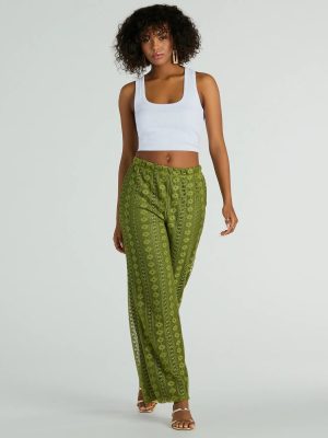 Weekend Breeze High-Rise Crochet Palazzo Pants