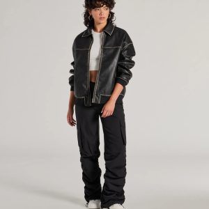 Good Vibes Era Mid-Rise Twill Cargo Pants