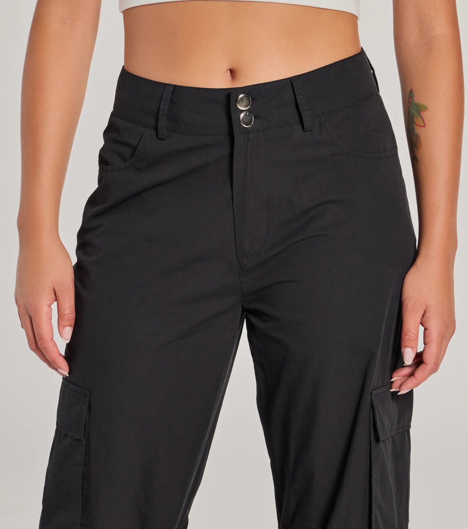 Good Vibes Era Mid-Rise Twill Cargo Pants - Image 3