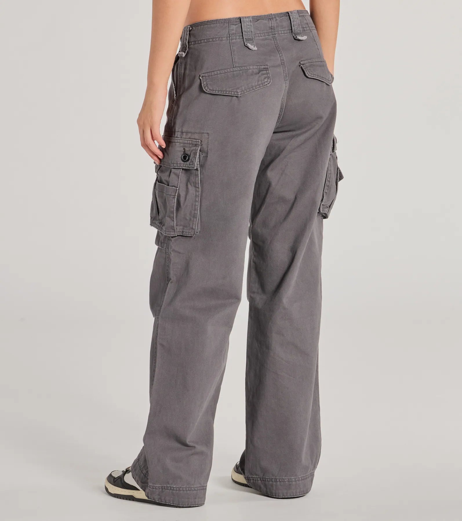 Step It Up Mid-Rise Twill Cargo Pants - Image 2
