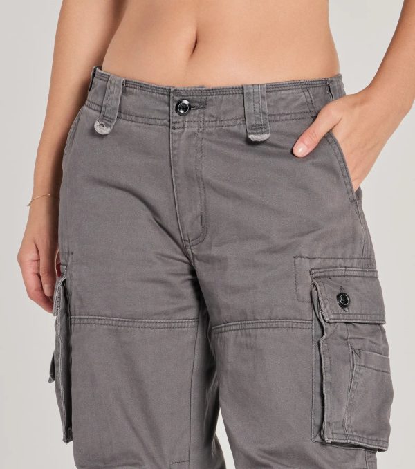 Step It Up Mid-Rise Twill Cargo Pants - Image 3
