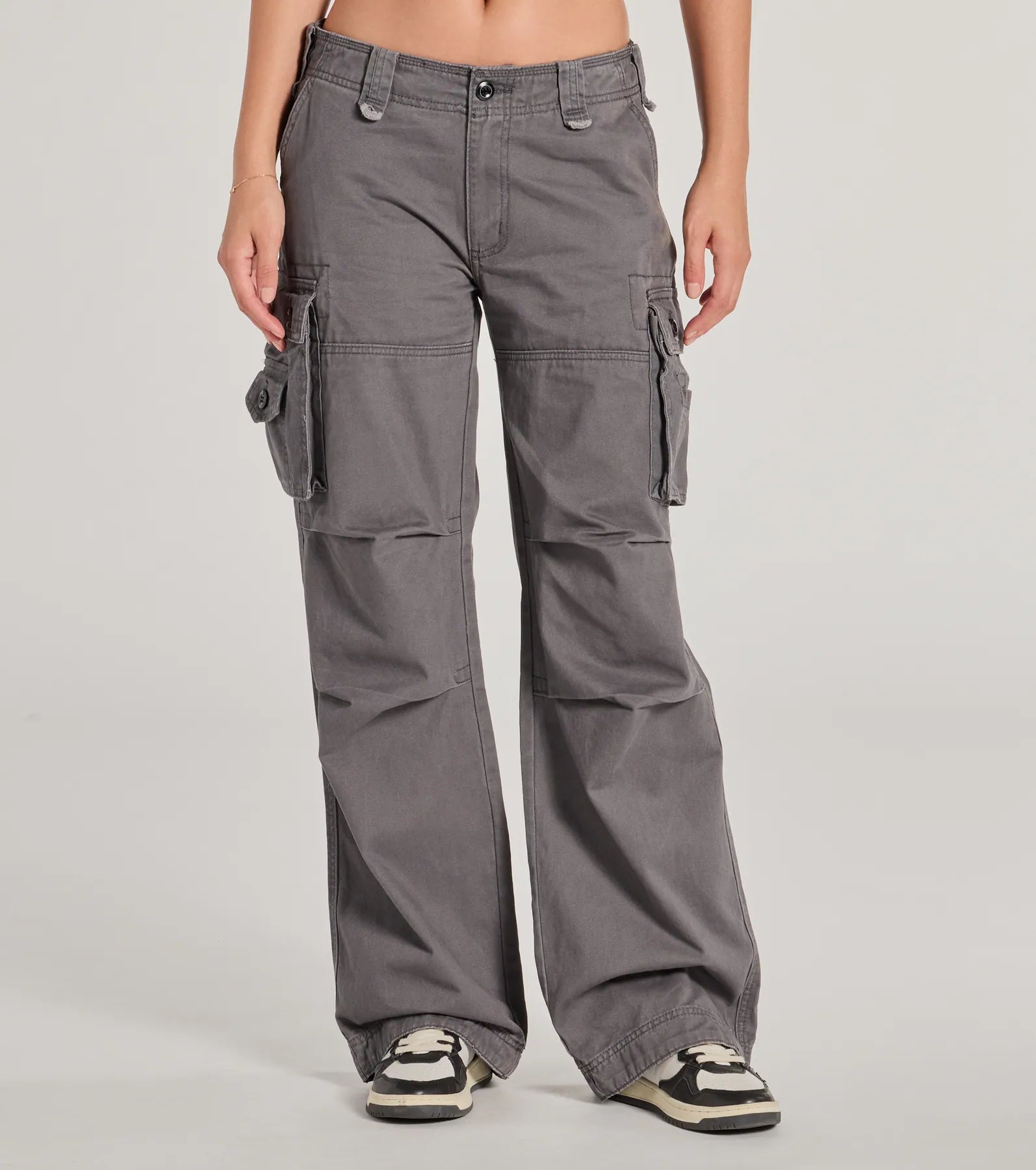 Step It Up Mid-Rise Twill Cargo Pants - Image 4
