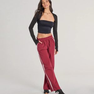 Star Of The Track High-Rise Striped Track Pants