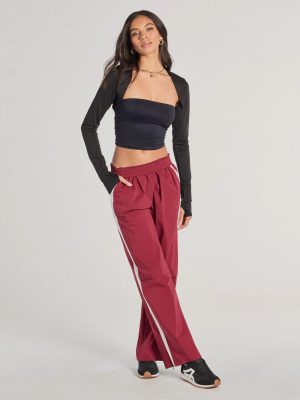 Star Of The Track High-Rise Striped Track Pants