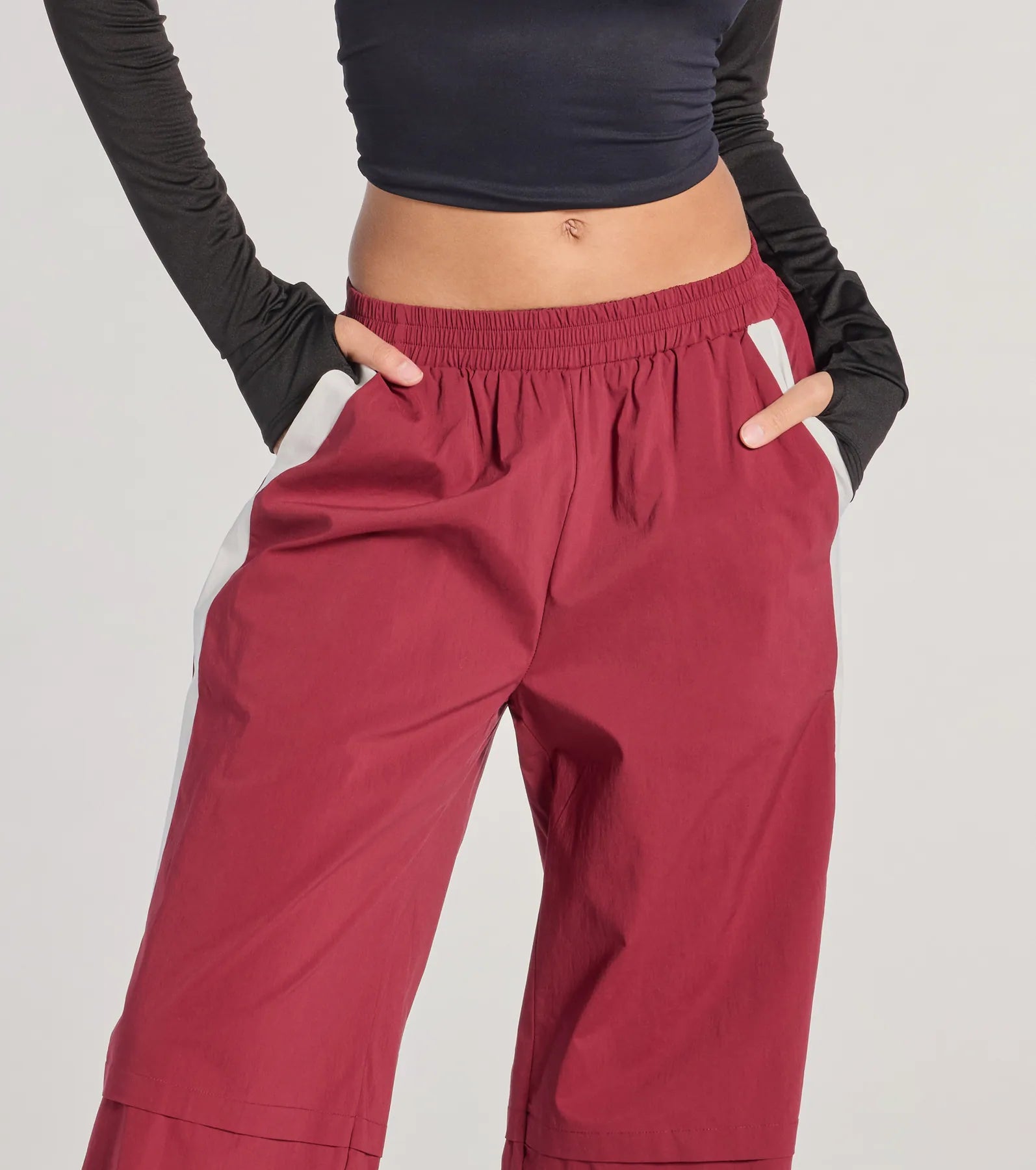 Star Of The Track High-Rise Striped Track Pants - Image 3