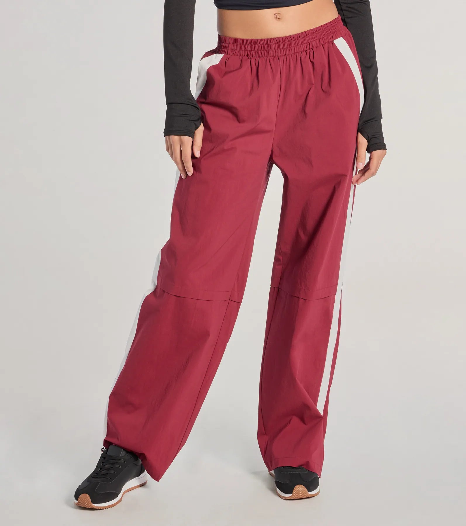 Star Of The Track High-Rise Striped Track Pants - Image 4