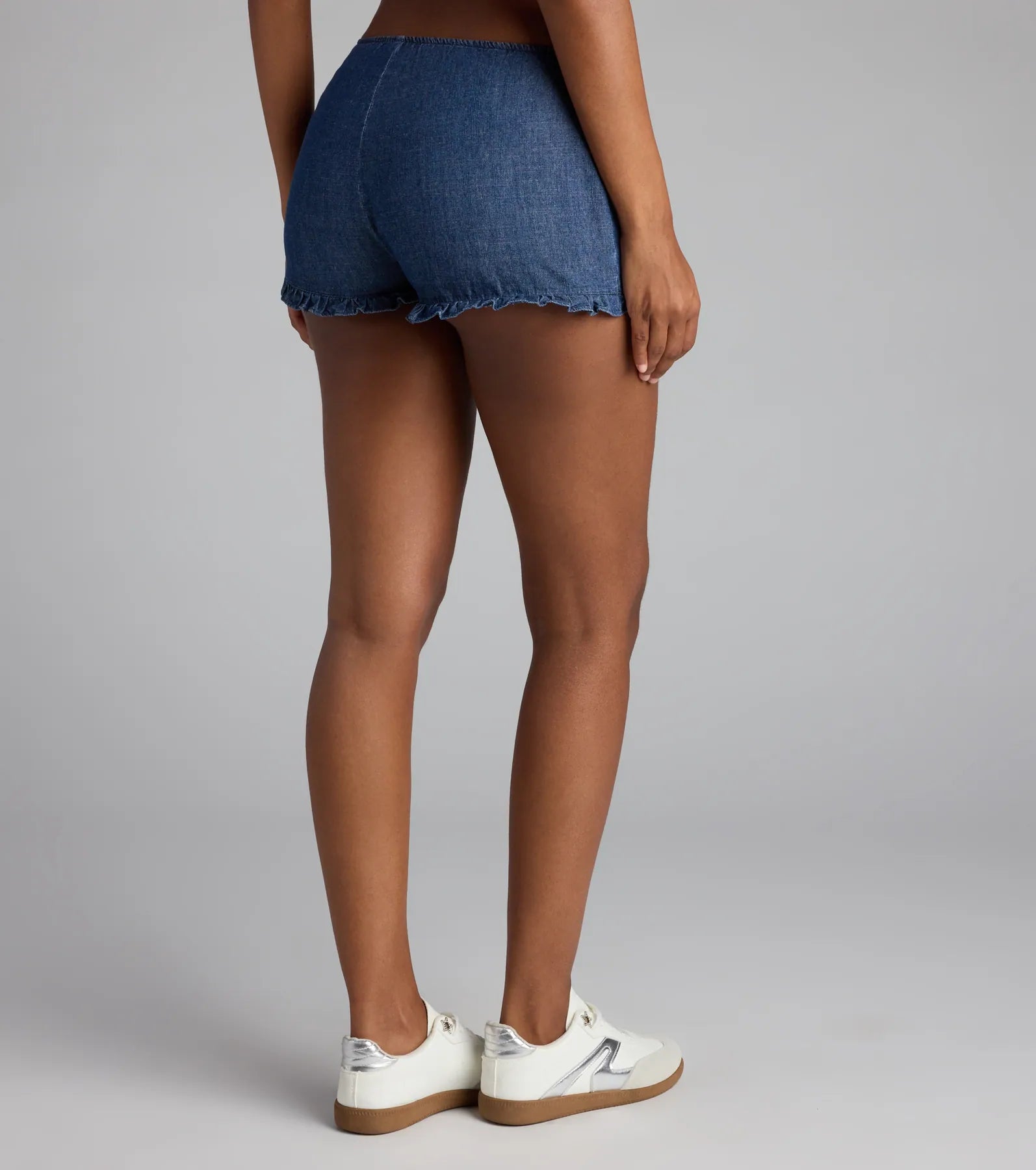 Frill Seeker Ruffled Denim Shorts - Image 2
