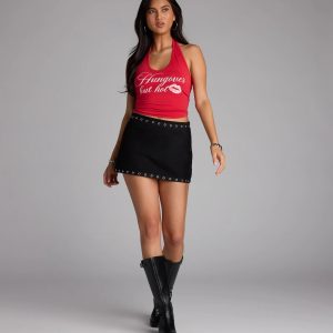 Too Hot to Handle Bodycon Denim Mini Skirt