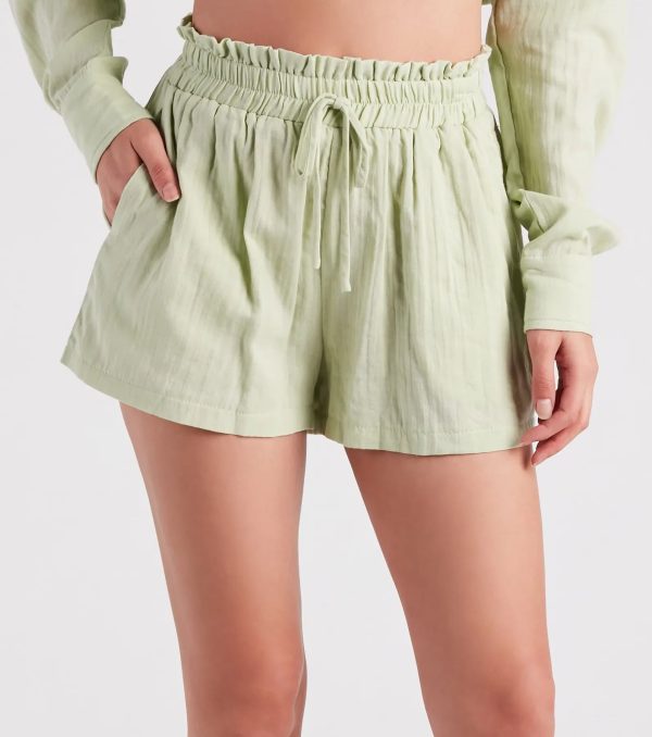 Coastal Cute Linen Top And Shorts Set - Image 5