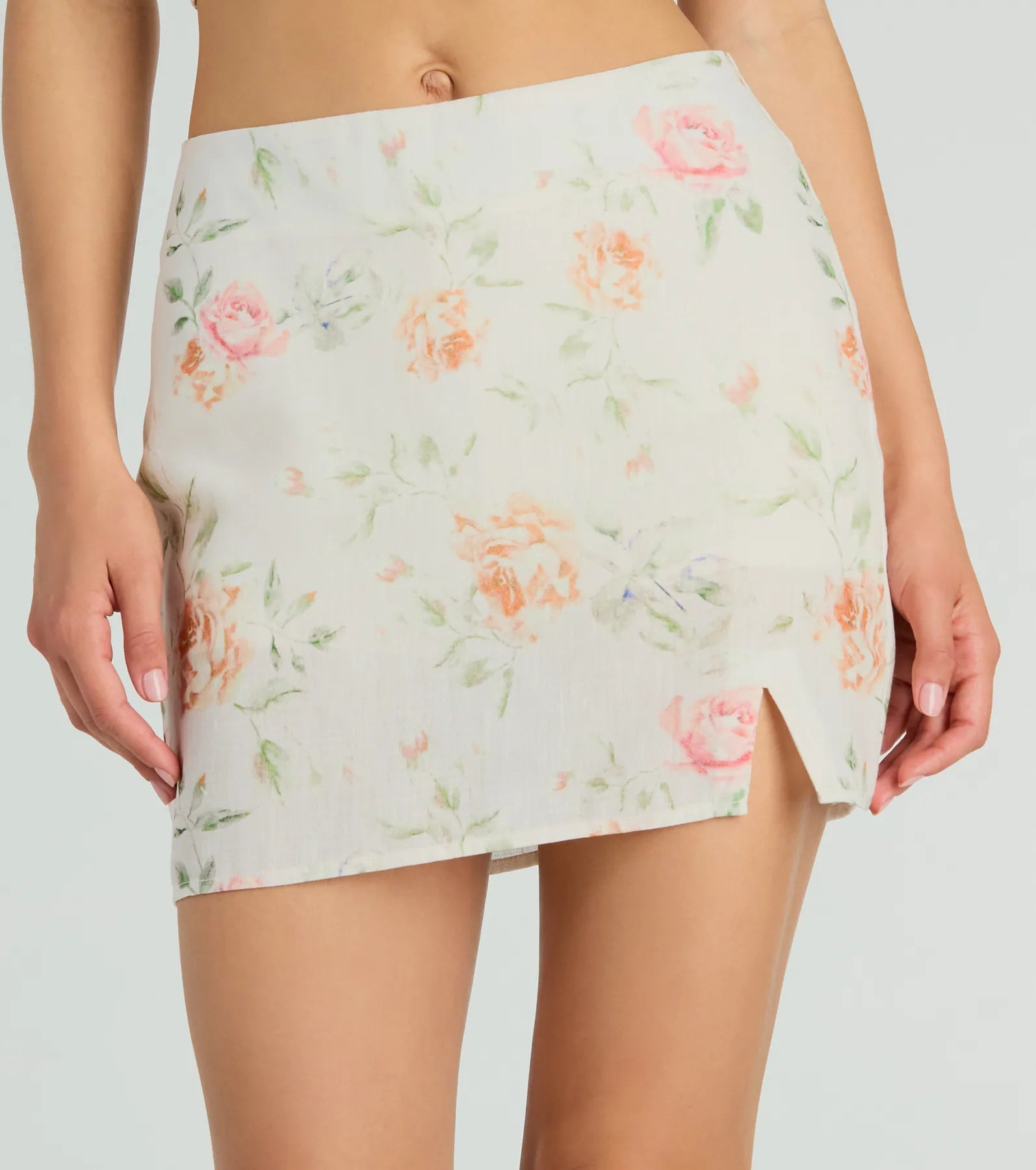 Prettiest Vibe High Waist Floral Woven Skort - Image 3