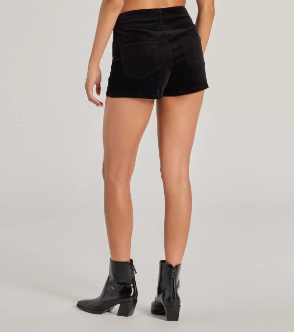Playful Season High Rise Corduroy Hot Shorts - Image 2
