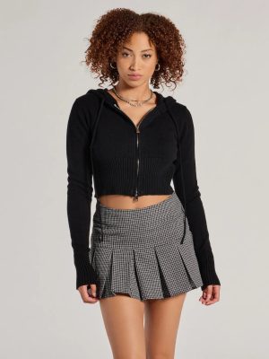 Trend Factor Plaid Drop Waist Skater Skort