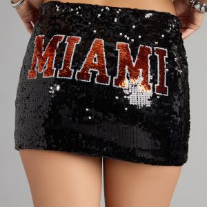 U Already Know Sequin Miami™ Mini Skirt