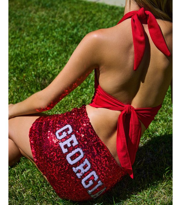 Tailgate Days Sequin Georgia® Mini Skirt