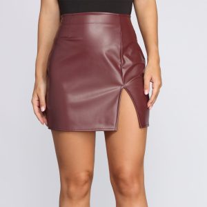 Slay It With Style Faux Leather Mini Skirt