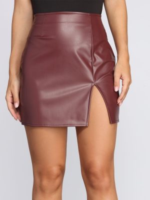 Slay It With Style Faux Leather Mini Skirt