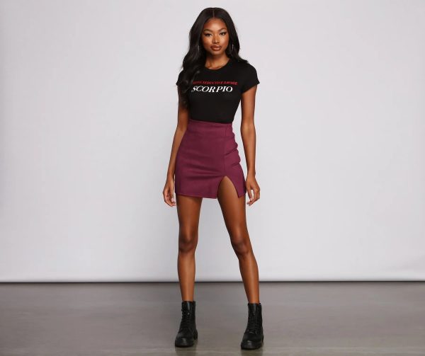 Fashionista High Waist Faux Suede Mini Skirt - Image 20
