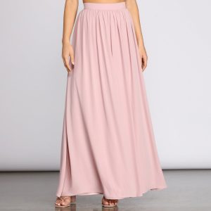 Classic Cutie Chiffon Maxi Skirt