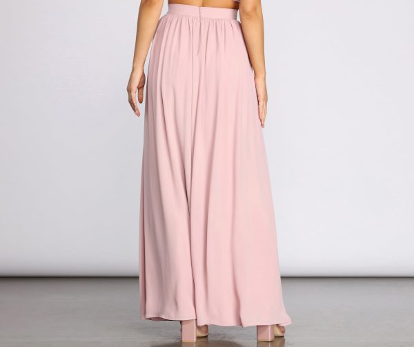 Classic Cutie Chiffon Maxi Skirt - Image 2